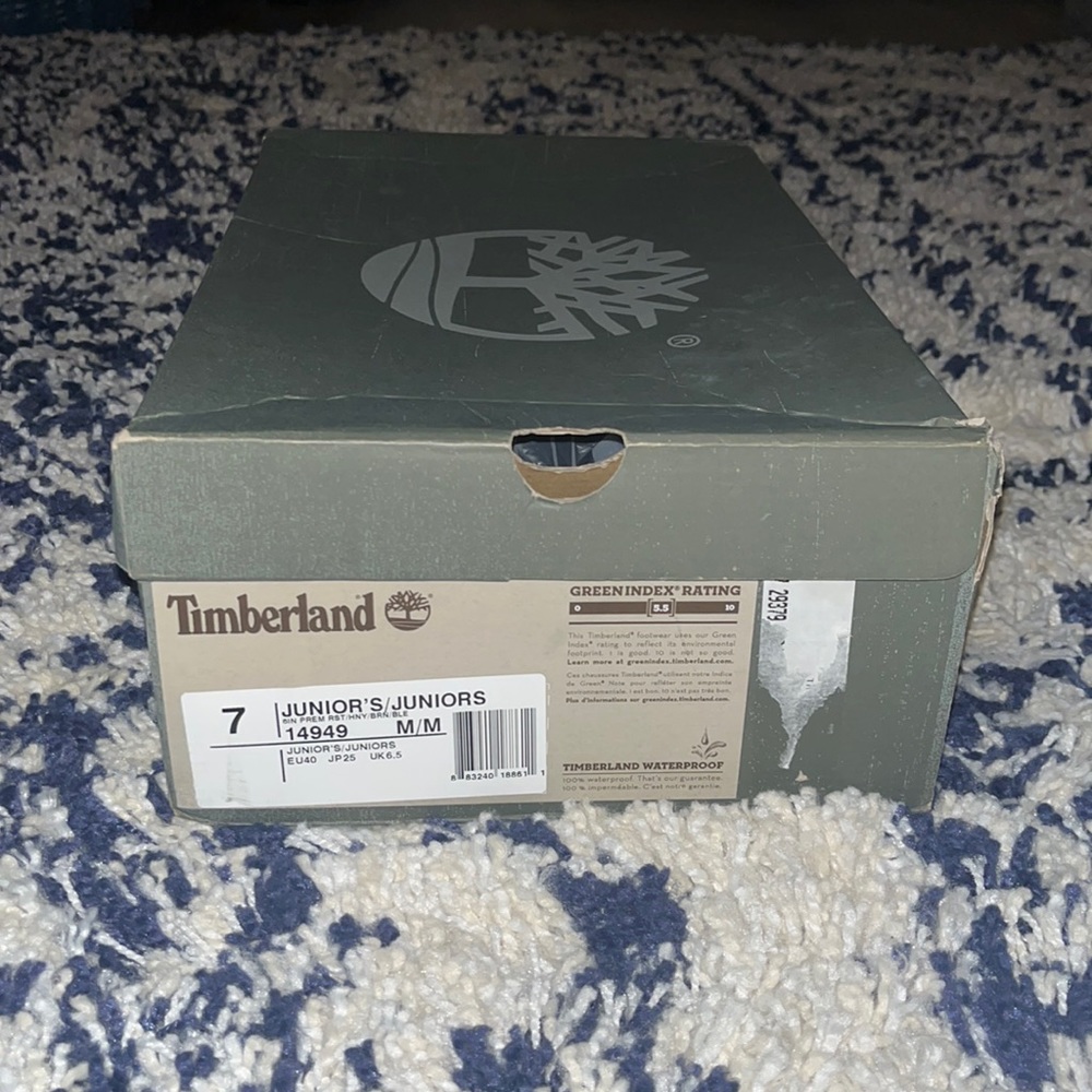 Juniors Timberland® premium 6-inch primaloft waterproof boots SZ 7 rst honey